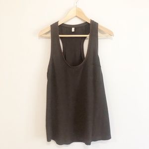 Joie Alicia Brown Racerback silk Tank sz L